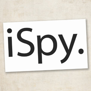 I Spy (iSpy) Rechthoekige Sticker
