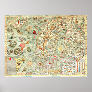 "I Spy" Kinder Fun Map supersize Poster