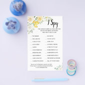 I Spy Lemons and Rozen Wedding Reception Game Kaar Flyer (Enkel)
