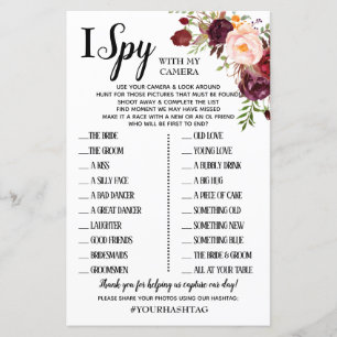 I Spy Marsala Flowers Weddenschappen Reception Gam