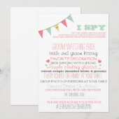 I Spy Wedding Game Kaart (Voorkant / Achterkant)