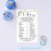 I Spy Wedding Reception game activity Flyer (Enkel)