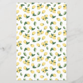 I Spy Wedding Reception Shower Lemons Game Kaart (Achterkant)