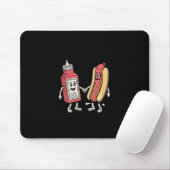 I Squirt On Juicy Wieners Hot Dog Funny Joke Retro Muismat (Met muis)