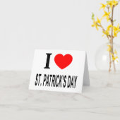 I ❤️ ST. PATRICKS DAY KAART (Gele Bloem)
