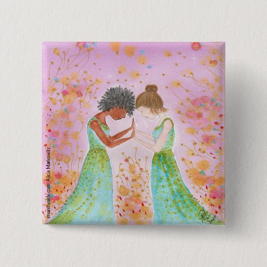 I Stand By You Pin Vierkante Button 5,1 Cm (Voorkant)