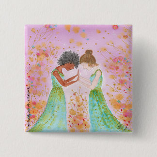 I Stand By You Pin Vierkante Button 5,1 Cm