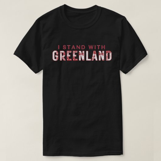 I Stand With Greenland T-shirt (Design voorkant)