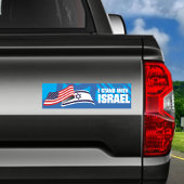 I STAND WITH ISRAEL BUMPERSTICKER