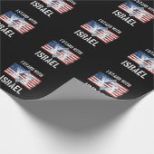 i stand with israel cadeaupapier (Hoek)