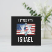 i stand with israel kaart (Staand voorkant)