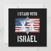 i stand with israel kaart (Voorkant)