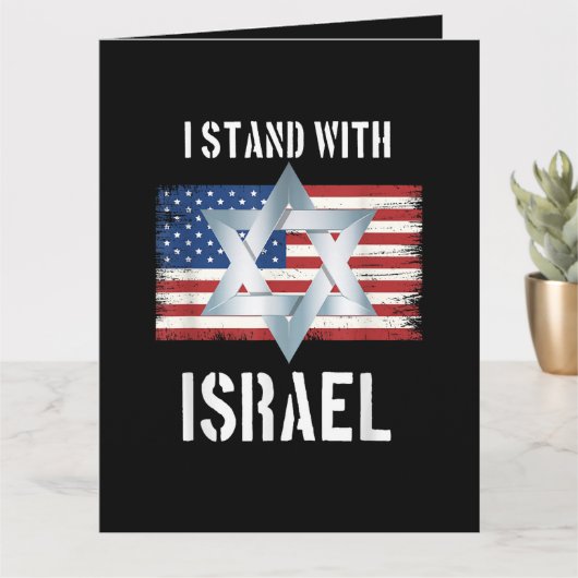 i stand with israel kaart (Kleine Plant)
