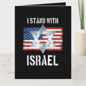 i stand with israel kaart (Voorkant)