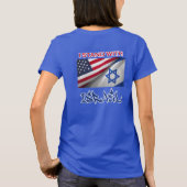 I Stand with Israel - T-shirt voor dames (Achterkant)