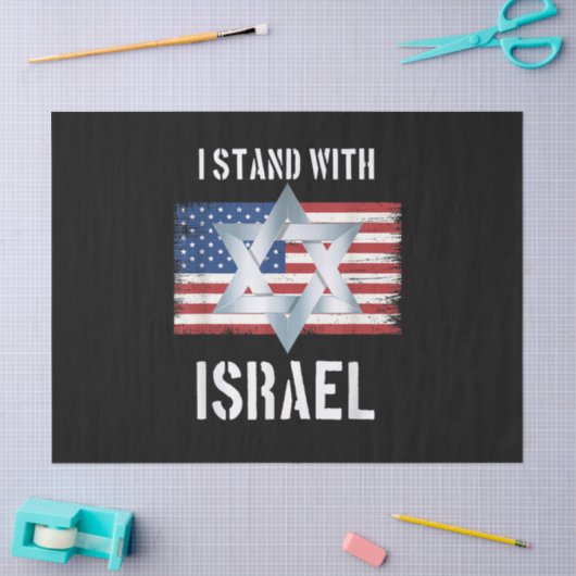 i stand with israel  tissuepapier (Craft)