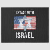 i stand with israel  tissuepapier (Voorkant)