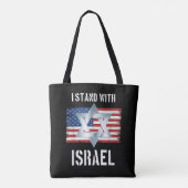 i stand with israel tote bag (Achterkant)