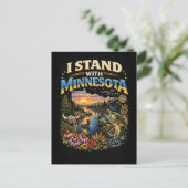 I Stand With Minnesota Briefkaart (Staand voorkant)