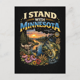 I Stand With Minnesota Briefkaart