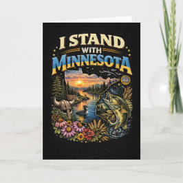 I Stand With Minnesota Feestdagen Kaart