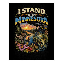 I Stand With Minnesota Perfect Poster