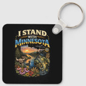 I Stand With Minnesota Sleutelhanger (Achterkant)