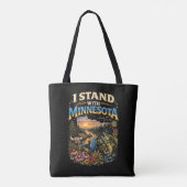 I Stand With Minnesota Tote Bag (Achterkant)