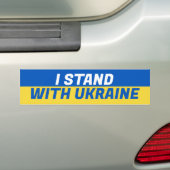 I Stand With Oekraïne Bumpersticker (Op auto)