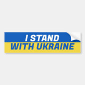 I Stand With Oekraïne Bumpersticker (Voorkant)