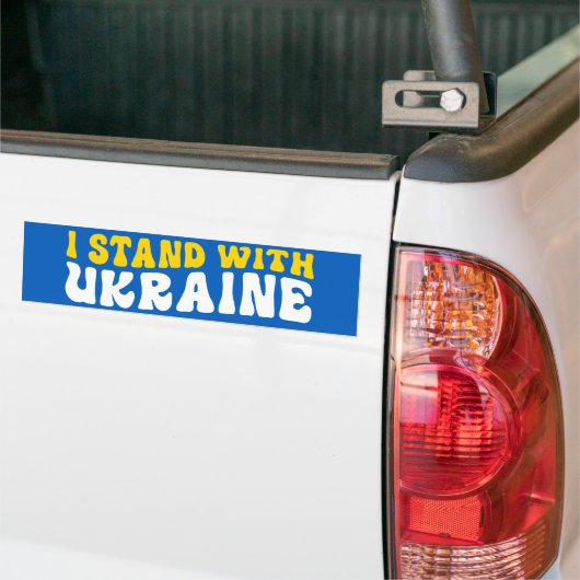 I Stand With Oekraïne Bumpersticker (Op Truck)