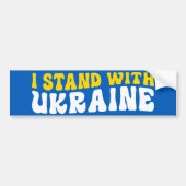 I Stand With Oekraïne Bumpersticker (Voorkant)
