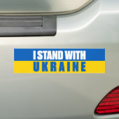 I Stand With Oekraïne Bumpersticker (Op auto)