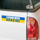 I Stand With Oekraïne Bumpersticker (Op Truck)