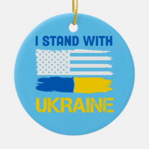 I Stand With Oekraïne Keramisch Ornament