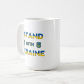 I Stand With Oekraïne Koffiemok (Voorkant links)