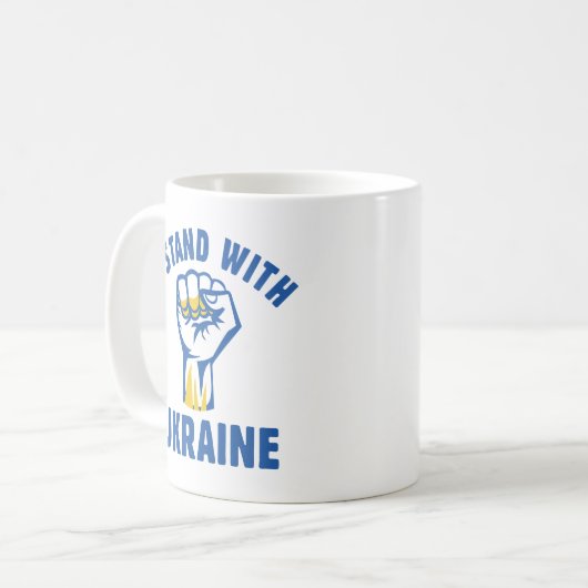 I Stand With Oekraïne Koffiemok (Voorkant links)