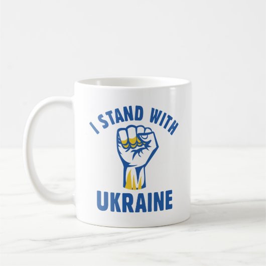 I Stand With Oekraïne Koffiemok (Links)