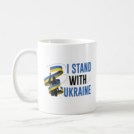 I Stand With Oekraïne Koffiemok (Links)