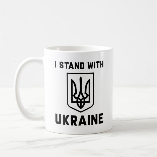 I Stand With Oekraïne Koffiemok (Links)