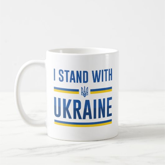 I Stand With Oekraïne Koffiemok (Links)