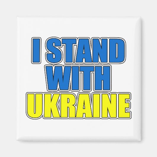 I Stand With Oekraïne Magneet (Voorkant)