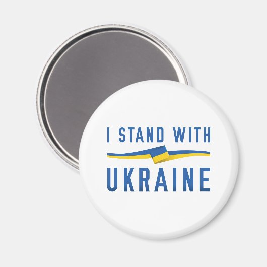 I Stand With Oekraïne Magneet (Voorkant / Achterkant)