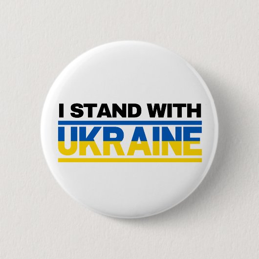 I Stand With Oekraïne Ronde Button 5,7 Cm (Voorkant)