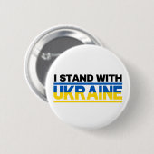 I Stand With Oekraïne Ronde Button 5,7 Cm (Voorkant /achterkant)