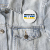 I Stand With Oekraïne Ronde Button 5,7 Cm (In situ)