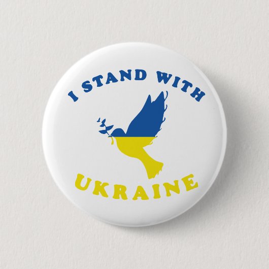 I Stand With Oekraïne Ronde Button 5,7 Cm (Voorkant)