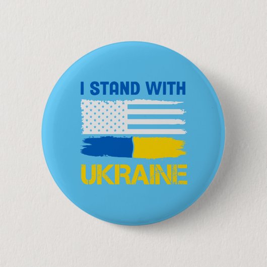I Stand With Oekraïne Ronde Button 5,7 Cm (Voorkant)