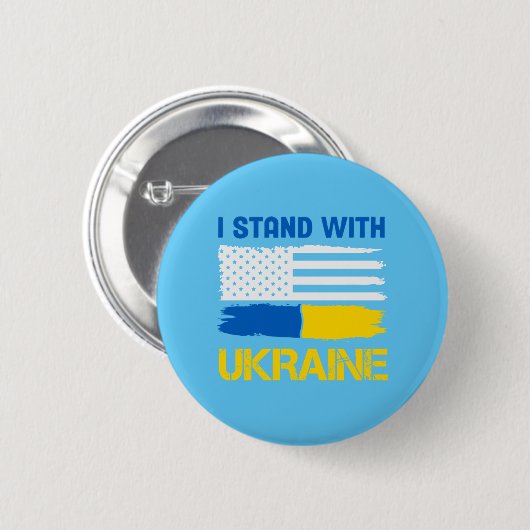 I Stand With Oekraïne Ronde Button 5,7 Cm (Voorkant /achterkant)