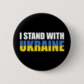 I Stand With Oekraïne Ronde Button 5,7 Cm (Voorkant)